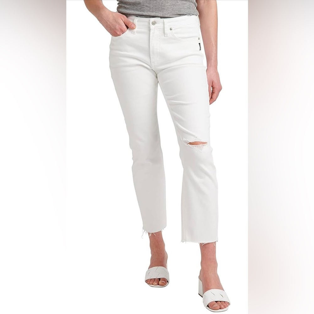 NWT Silver Jeans Co. Women’s Mid Rise Straight Crop Jeans